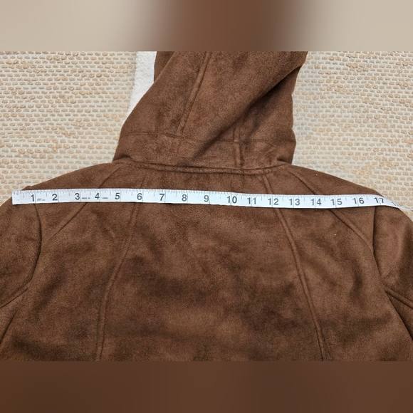 Koolaburra by UGG Faux Suede Shearling Jacket Size Large - Picture 16 of 16